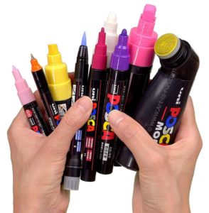 Naujos galimybės Posca markeriai ir jų platus panaudojimas